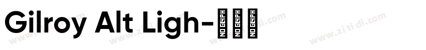 Gilroy Alt Ligh字体转换